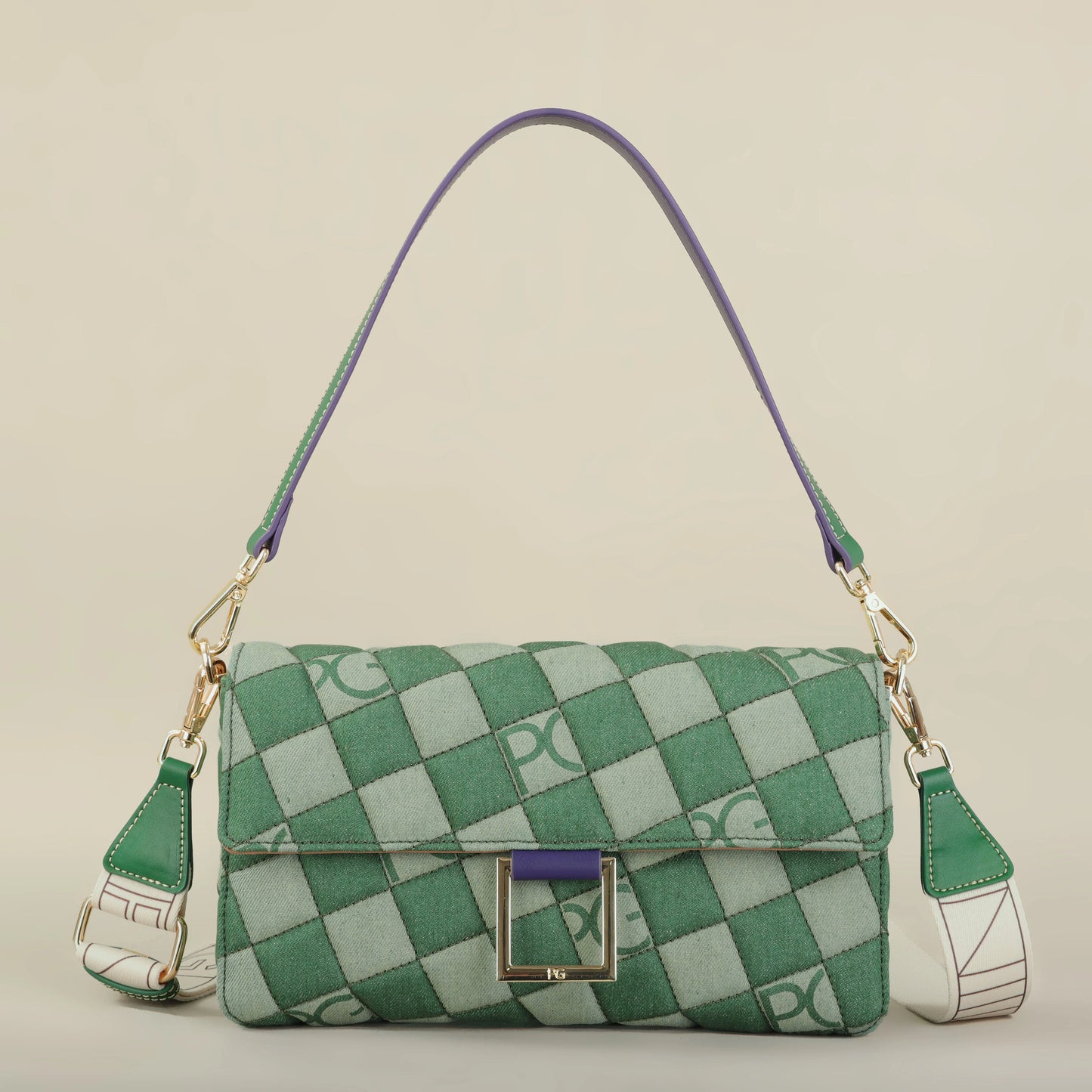 PATSY PG GARIS 2026 Women's Latin American Style Shoulder Bag New Cowboy Splicing Design All-season Suitable Crossbody Bag