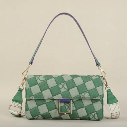 PATSY PG GARIS 2026 Women's Latin American Style Shoulder Bag New Cowboy Splicing Design All-season Suitable Crossbody Bag
