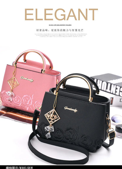Fashion Brand Women's Bags New Embroidered Handbag Exquisite Ladies Shopping Crossbody Shoulder Bag Tote Bag Small Square Bag