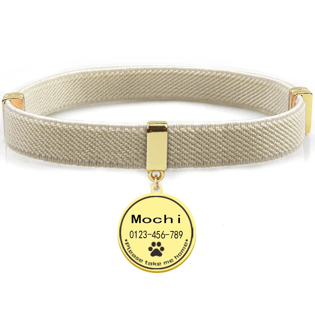Cute Customized Cat Collar Round Metal Name Tag Breakaway AirTag Kitten Collars Adjustable Pet Collars for Cats and Puppies Dogs
