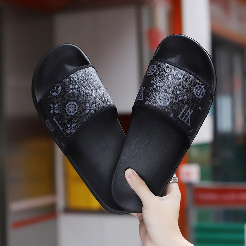 Summer Men Slippers Luxury Sport Slides Outdoor Street Clogs Quick Dry Beach Sandals Male Indoor Home Shoes Loafers Flip Flops