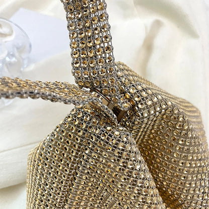 NEW Evening Clutch Bag for Women Glitter Elegant Top Handle Bags Ladies Party Wedding Bag Shiny Rhinestone Handbag Purses New