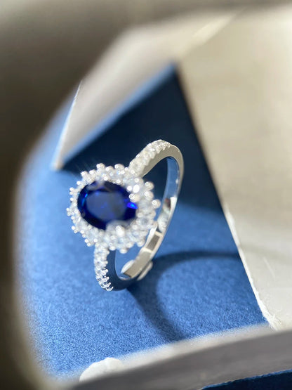 925 Sterling Silver Classic Gorgeous Zircon Queen's Crown Ring For Women Engagement Wedding Luxury High Quality Fine Jewelry