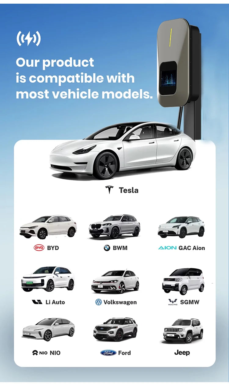 Manufacturers 11kW GBT OCPP1.6J Commercial Electric Vehicle Wallbox EV Charger Pile AC Fast Charging Station