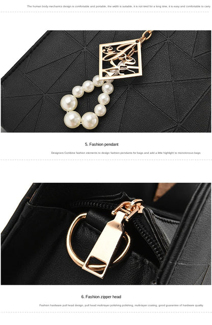 Top-handle Bags Designer Shoulder Bag for Women Fashion Handbags High Quality Unusual Pu Shell Bags Beading Zipper Luxury Brand