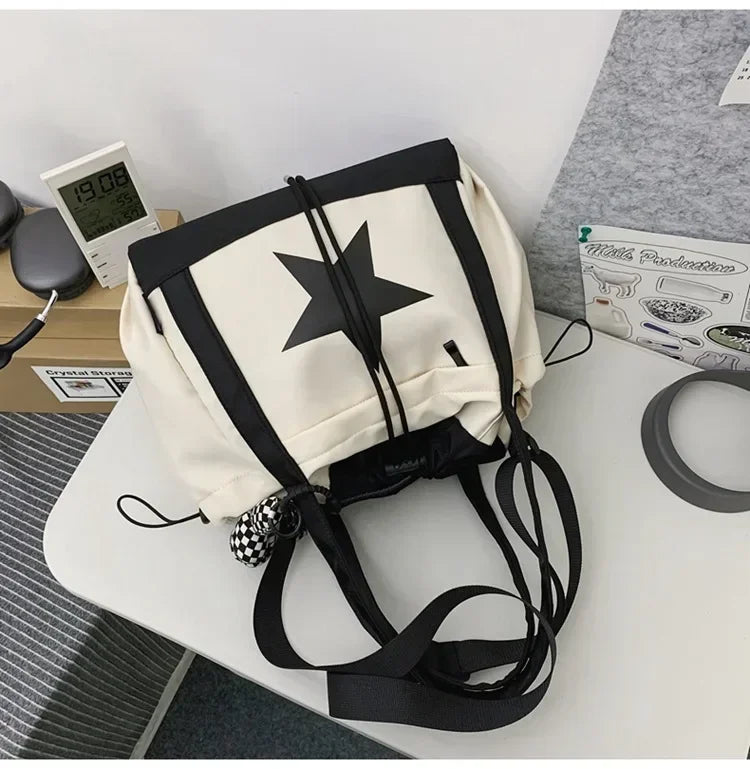 Women New Crossbody Bag Wholesale Large Capacity Couple Shoulder Bag New Casual Nylon Tote Bag Luxury Drawstring Handbag 2025