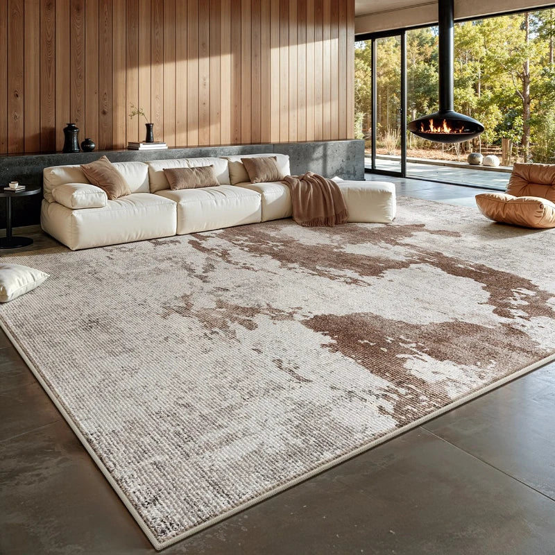 Large Area Living Room Decoration Washable Carpet Light Luxury Rugs for Bedroom Thick Plush Study Floor Mat Home Fluffy Soft Rug