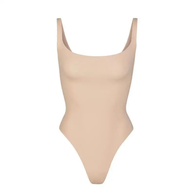 Jumpsuit Women Sexy Ice Silk Shapewear Camisole Jumpsuit Solid Color Slim Fit Inner Lining Backless Summer Fashion New Romper