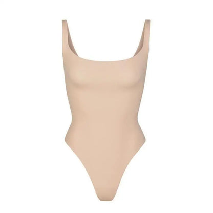 Jumpsuit Women Sexy Ice Silk Shapewear Camisole Jumpsuit Solid Color Slim Fit Inner Lining Backless Summer Fashion New Romper