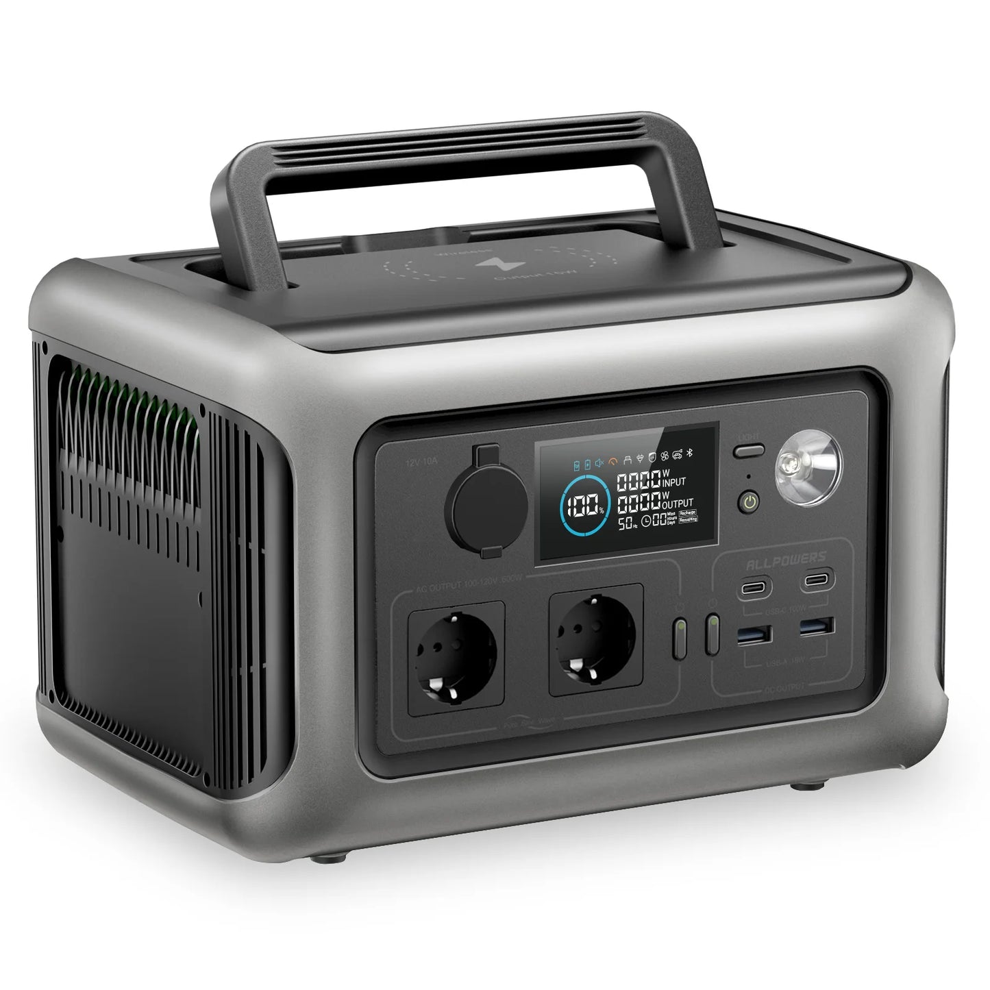 ALLPOWERS R600 Portable Power Station & Portable Solar Panel (option) Pure Sine Wave 299Wh Outdoor Solar Generator for Camping