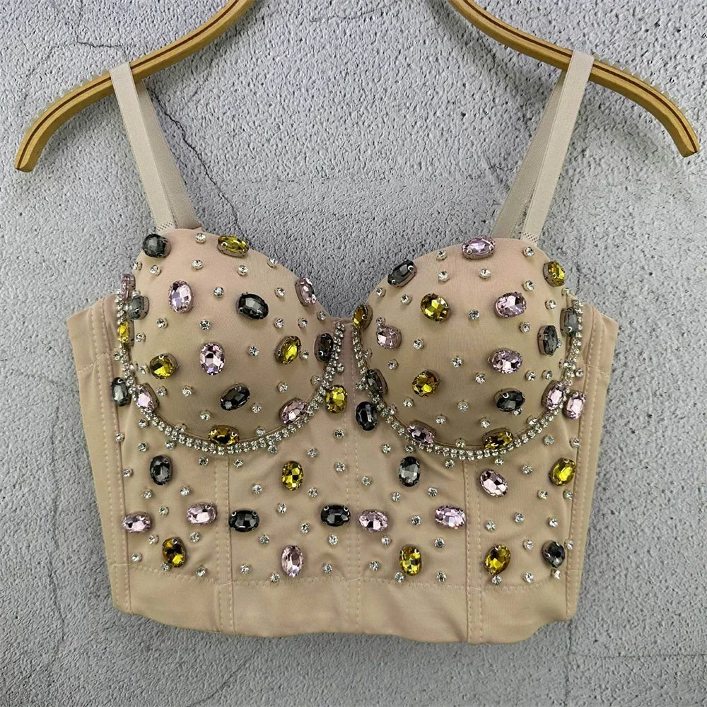 Sexy Party Corset Tops Woman Tank Streetwear Camis Bustier Fashion y2k Crop Top Women Clothes Summer Club Shirt Ladies Bra Blusa
