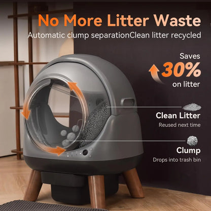 G1 Automatic Self-Cleaning Cat Litter Box,Smart APP Control & Health Monitoring,for Multiple Cats, Custom