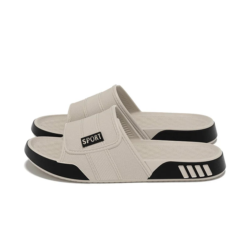 Big Size Men's Slippers Summer Ligtweight Indoor Home Slides EVA Shower Shoes Soft Sole Non-slip Outdoor Casual Beach Sandals