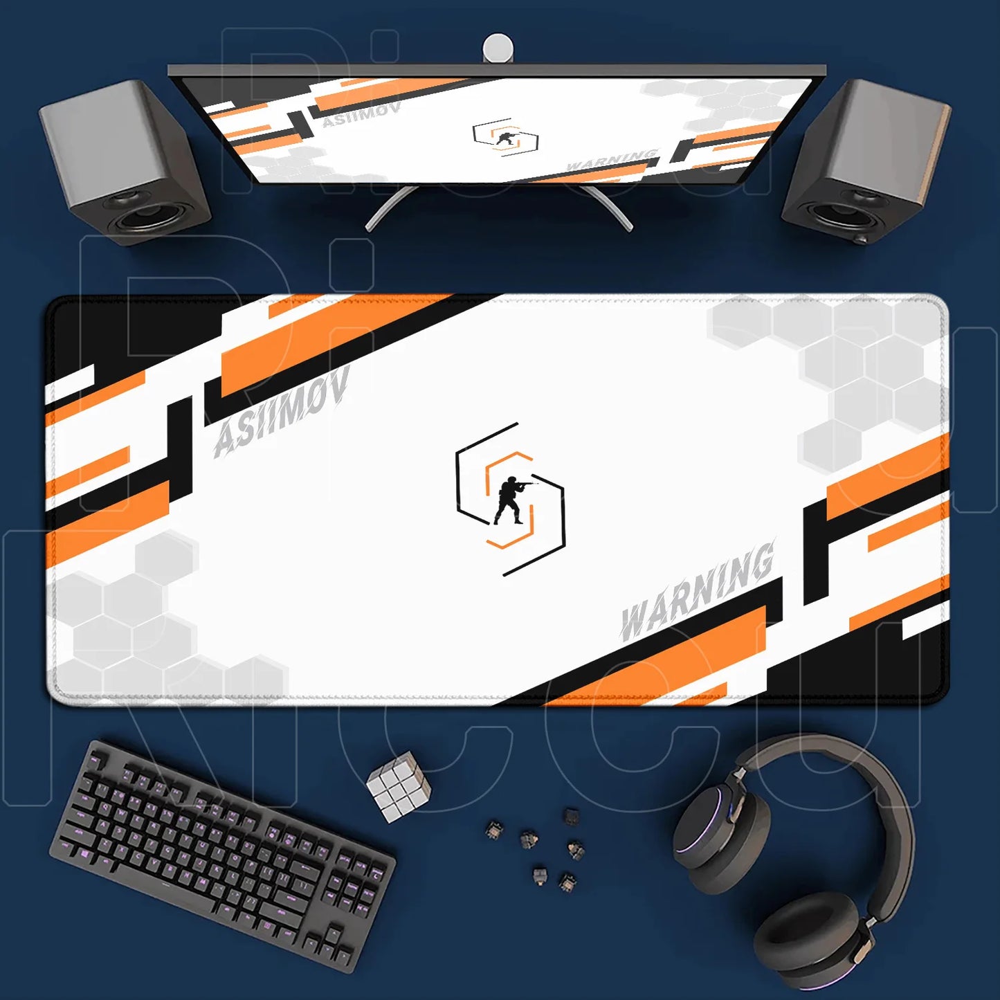 Cartoon Mouse Pad Pink CSGO Print Stream Gamer Mousepad 400x900mm Antislip Keyboard Mouse Mats Rubber Deskmat Gaming Accessories