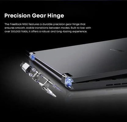 CHUWI FreeBook 2-in-1 Touch Screen Laptop 13.4'' Intel N150 16GB LPDDR5 RAM 512GB SSD FHD 2520x1680 WiFi6 BT5.2 Windows 11