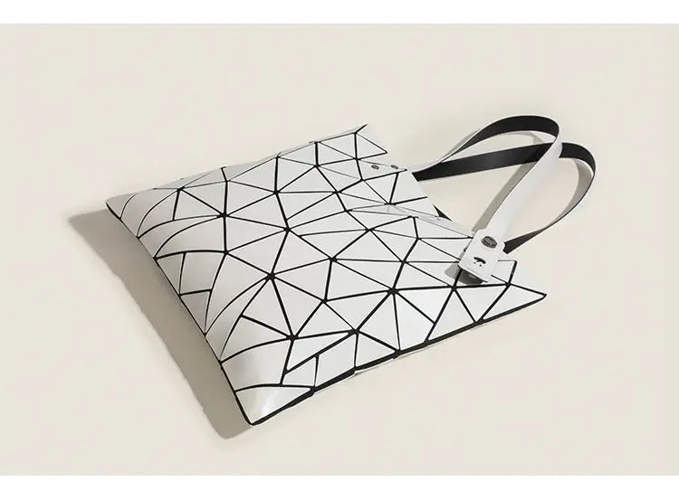 Luminous Bag Reflective Geometric Bags for Women 2024 Quilted Shoulder Bags Totes Female Handbags Bolsa Feminina Sac À Main