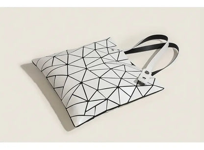 Luminous Bag Reflective Geometric Bags for Women 2024 Quilted Shoulder Bags Totes Female Handbags Bolsa Feminina Sac À Main
