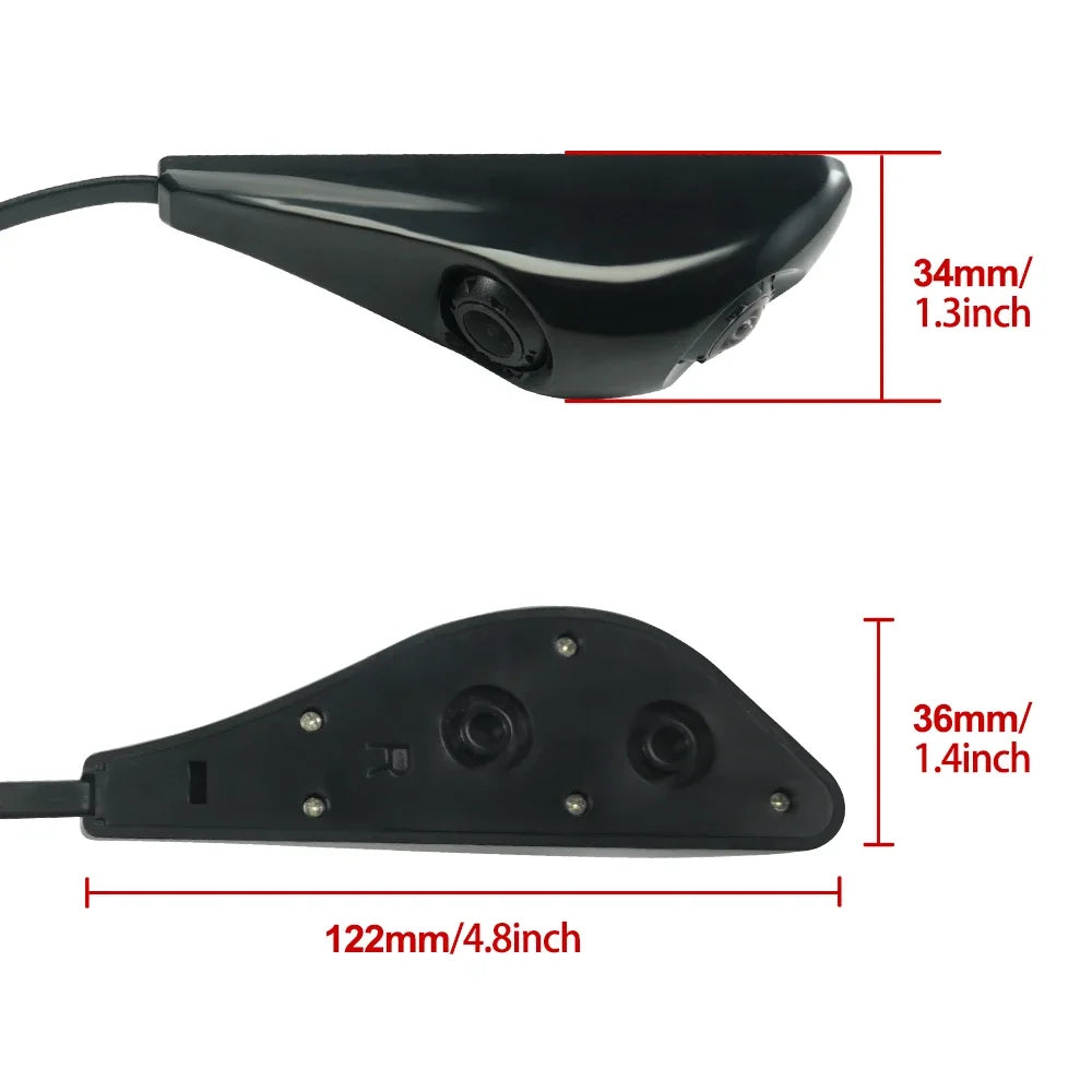 TEENRAM Car Side View Dual Lens Camera Vehicle  AHD1080P HD Camera 4PIN Connection Camera Vehicle Waterproof  AHD Single Cam