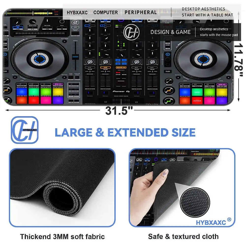 HYBXAXC gaming computer easy to operate rubber mousepad laptop radio controller workbench keyboard pad deskpad