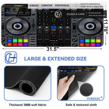 HYBXAXC gaming computer easy to operate rubber mousepad laptop radio controller workbench keyboard pad deskpad