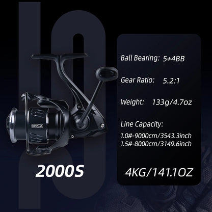 FISHINGFANS Micro Spinning Reel 800 1000 1500 2000 2500 Series Metal Wire Cup Ultra Light Carbon Fishing Reel