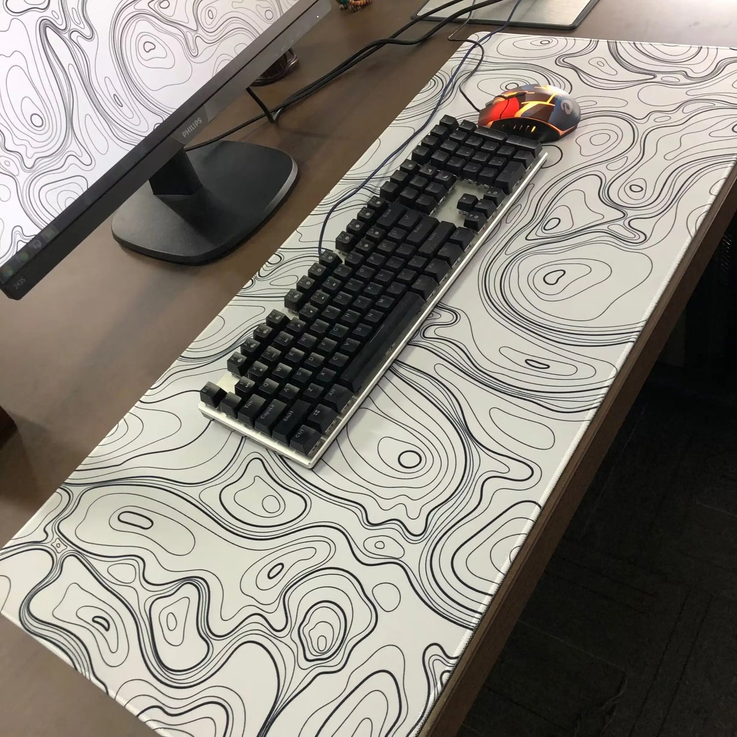Mouse PadAutodesk Fus Table Desk Mat Large Mousepad with Stitched Edges Computer Rubber Base keyboard Extended Carpet gaming mat