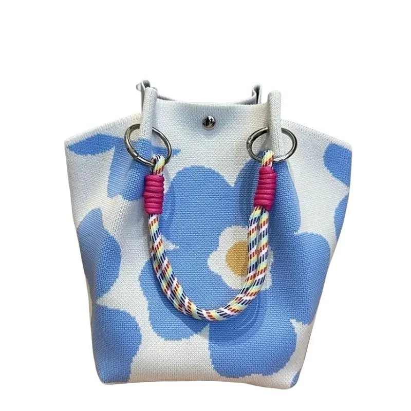 2026 New Versatile Cute Knitted Handbag With 3D Magnetic Snap Handbag Clutch Bag