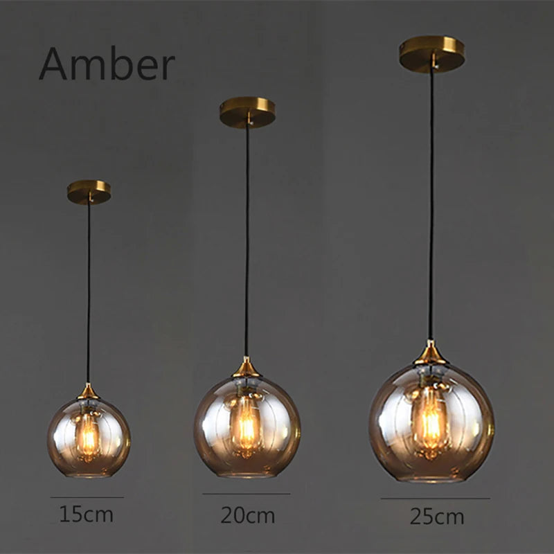 Dropshipping Glass Pendant Lights Modern Living Room Restaurant Kitchen Fixtures Pendant Lamp Home Decor Lamps Bedroom Luminaria