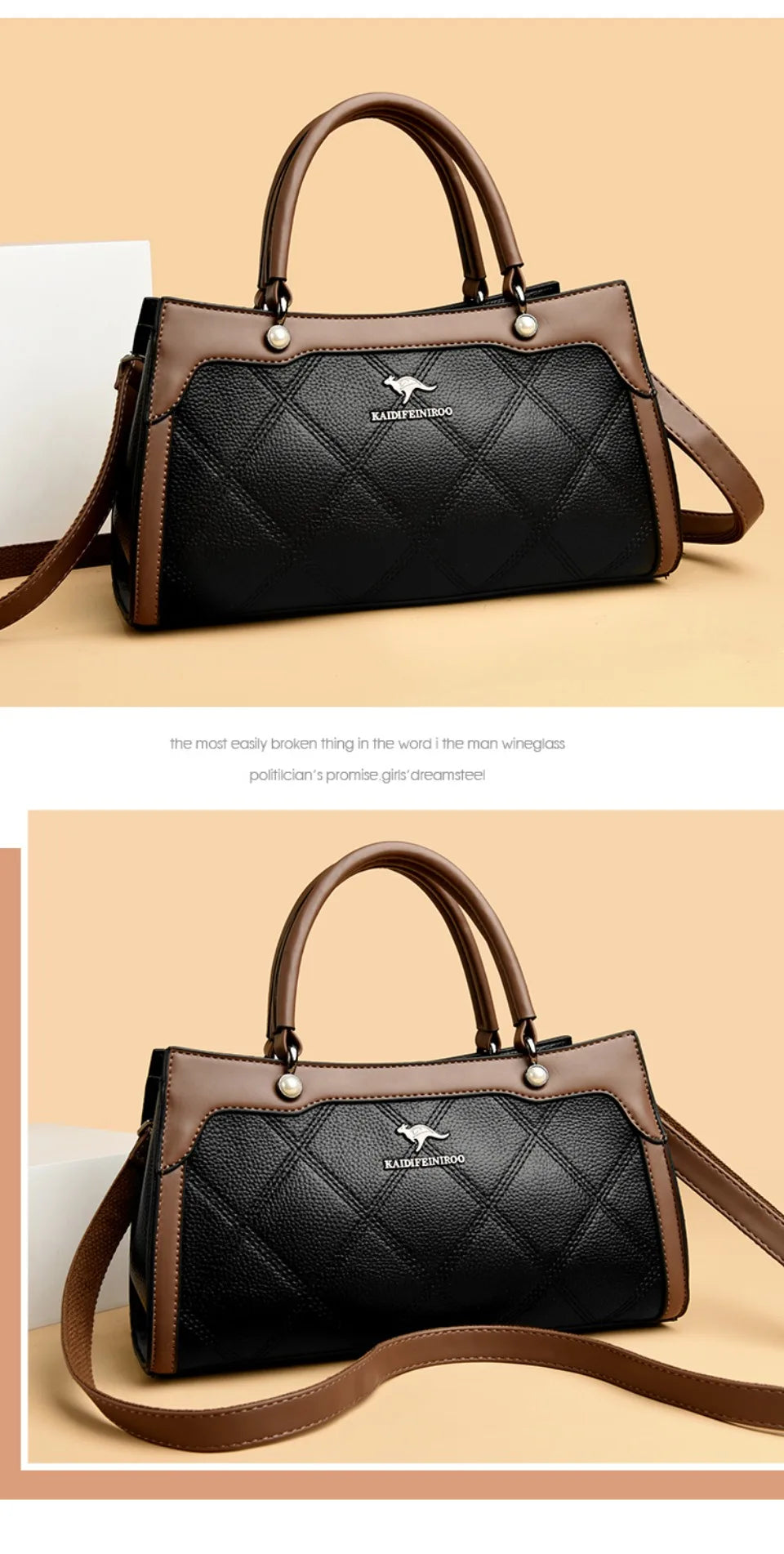 Top Quality Leather Hand Shoulder Bags for Women Luxury Handbags Women Bags Designer Casual Large Capacity Tote Bag Sac