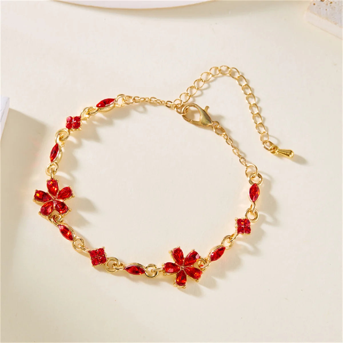 Elegant Crystal Flowers Bracelets For Women Girls Y2K Sweet Sparkling Zircon Floral Plant Chain Bracelet Luxury Wedding Jewelry