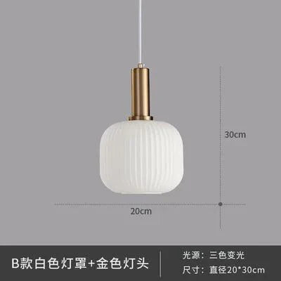 Modern LED Nordic Glass Pendant Lights Fixtures Bedroom Dinning Living Room Light Hanging Lamp Hanglamp Luminaire
