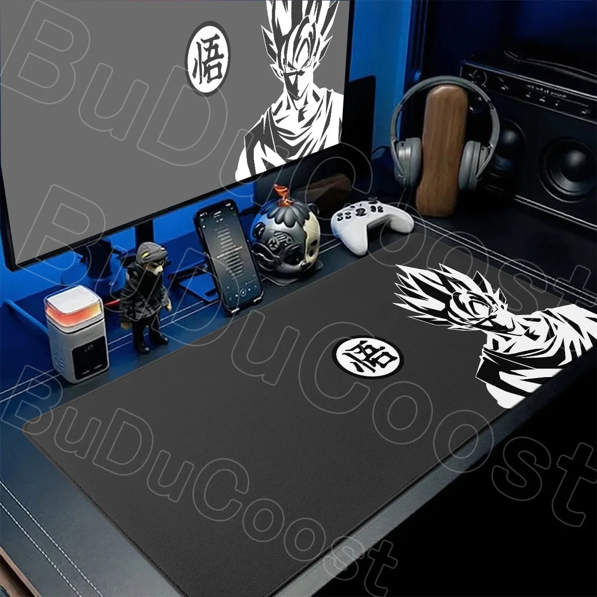 Rubber Anti-slip Mouse Pad Gamer Computer Washable Dragon Ball Desk Mat XXL HD Print Goku Keyboard With Stitch Edge For LOL CSGO