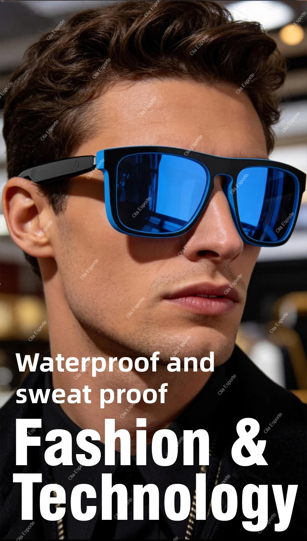 2026 Smart Audio Glasses Touch Open Listening Design Lightweight Ultra Clear Sound Quality Bluetooth Call Waterproof Glasses New