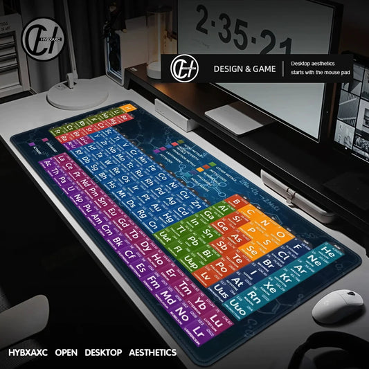 Gaming Mausepad 900x400 Large Periodic Table of Chemical Elem Mouse Pad XXL Anti-slip Mousepad Gaming Keyboard Desk Pad Mat PC