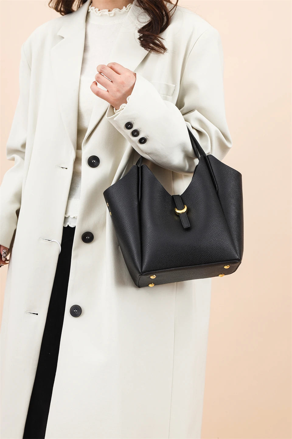 100% Genuine Cow Leather Handbag Women Fashion Elegant Crossbody Bags for Ladies Small Hand Bag Cowhide Shoulder Bags Designer
