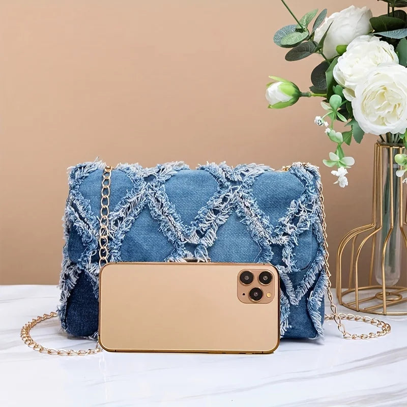 Stylish Crossbody Bags for Cowboys Unique Patterned Clutch Secure Button with Chain Shoulder Bag, Surprise Gift Bag for Friends.