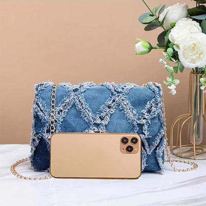 Stylish Crossbody Bags for Cowboys Unique Patterned Clutch Secure Button with Chain Shoulder Bag, Surprise Gift Bag for Friends.