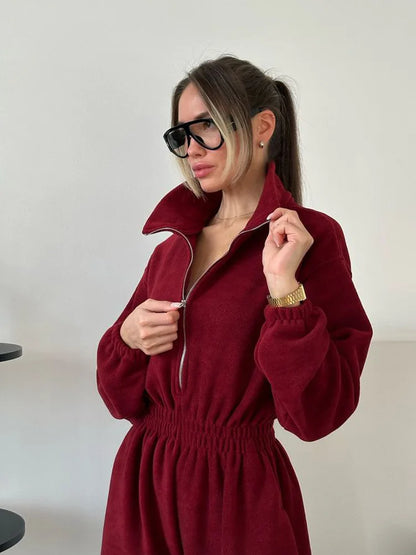 Sports and Leisure Contrast Color Jumpsuit Fashion Trend Street Jumpsuit Women’s Suit New Women Clothing