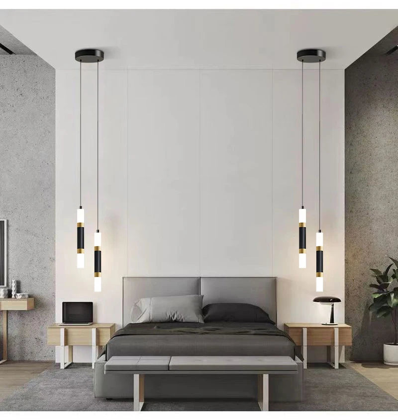 Interior Pendant Lights for Bedroom Adjustable Suspended Hanging Lamps Nordic Chandelier Lighting Fixtures for Kitchen Bedroom
