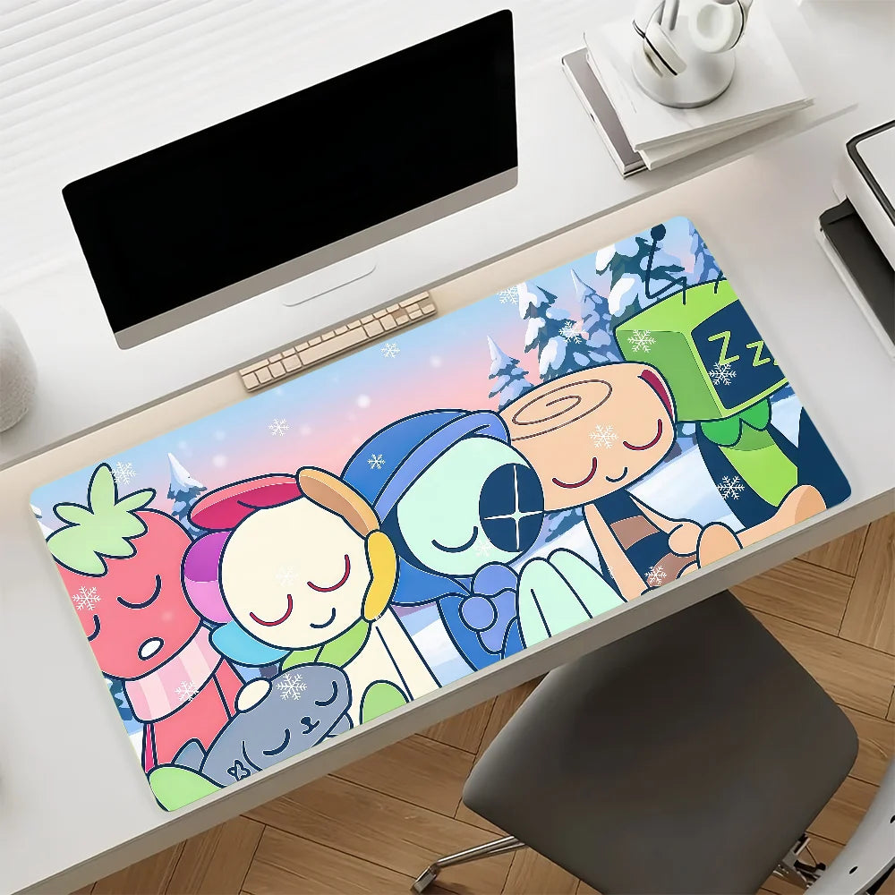 Game D-Dandys W-world Gourdy Mouse Pad Anti Slip Rubber Edge Locked Thickened Laptop Gaming Desk Mat