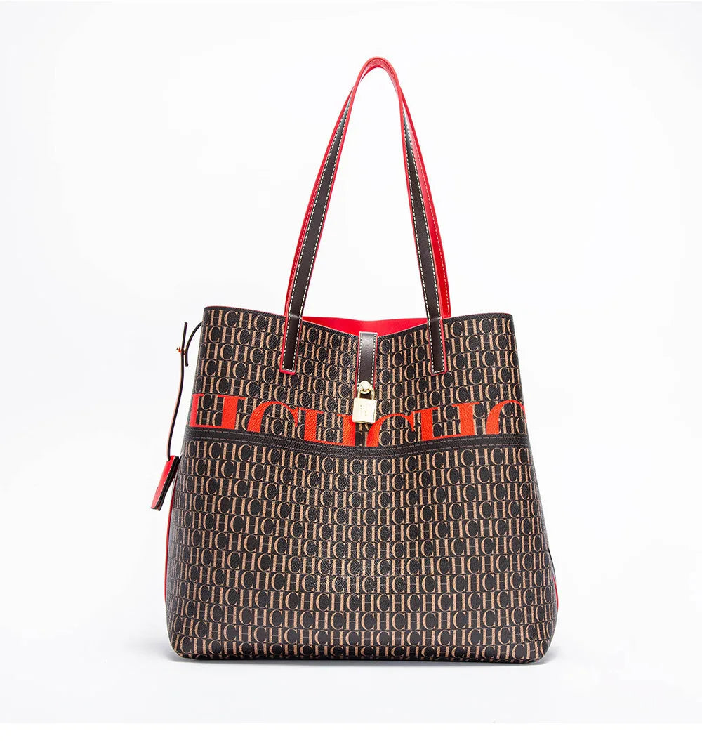 CH Ladies Handbag Large Capacity Shoulder Bag Ladies Handbag Luxury Brand 2026 New Multifunctional Fashion Design Classic Retro
