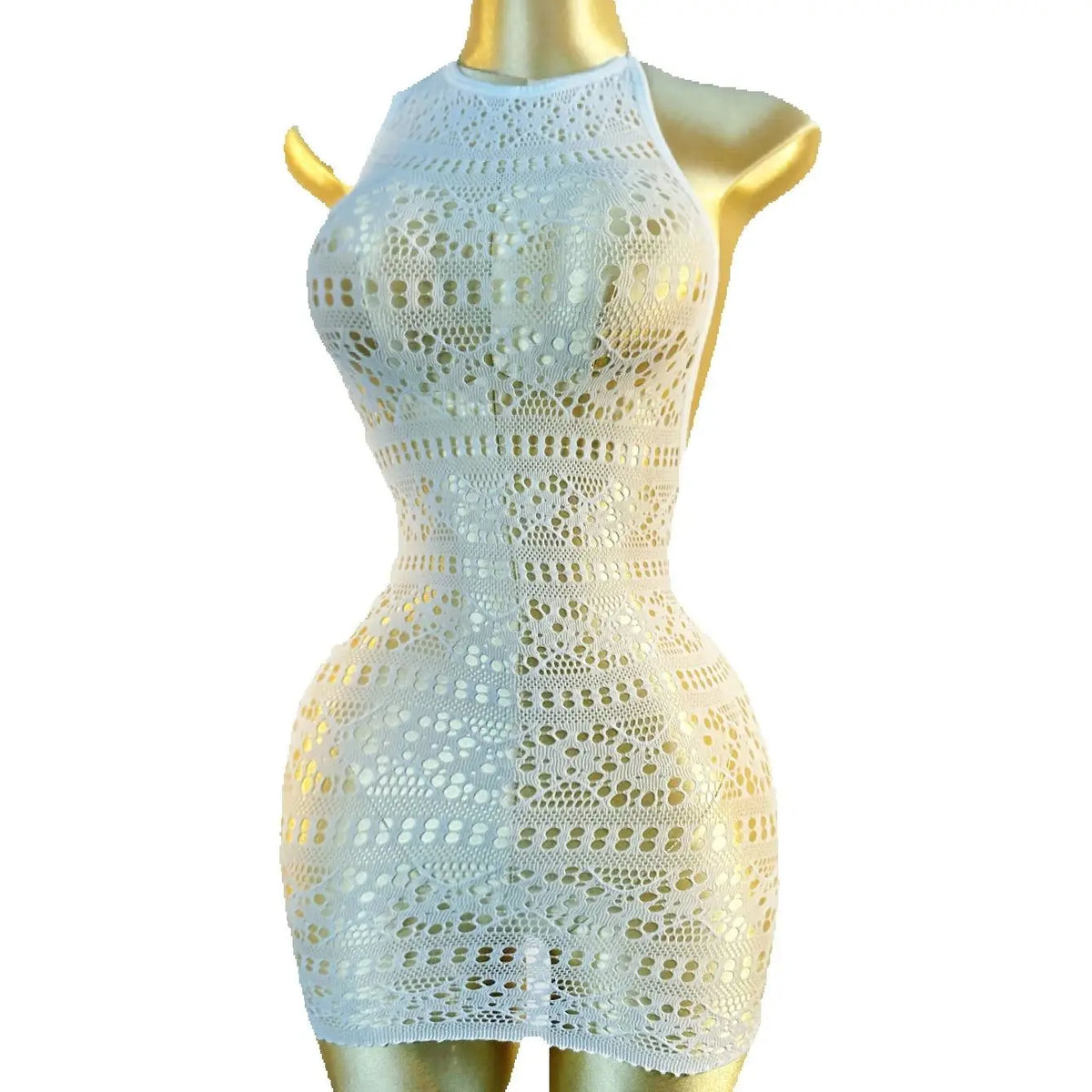 Sexy Cover Up Hollow Out Fishnet Dress without Bikini Summer Holiday DSH698
