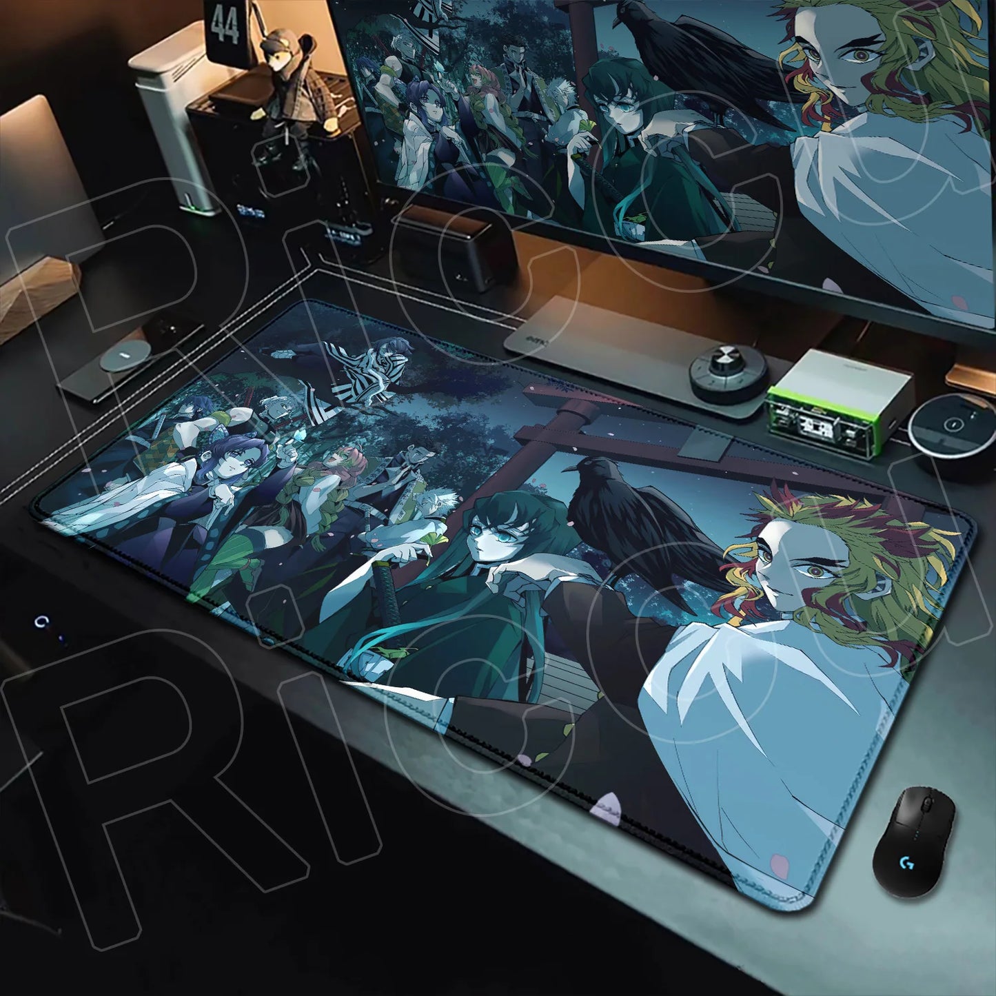 HD Printing Anime Mousepad Non-slip Rubber Base Office Deskmat XXL Student Writing Keyboard D-Demon Slayer Pc Gaming Accessories