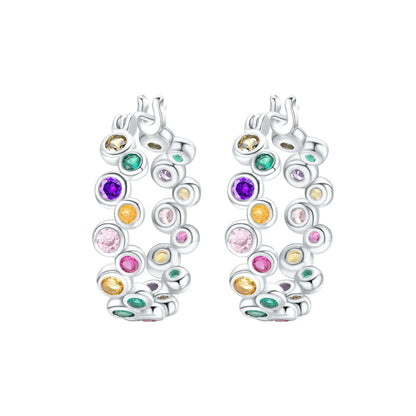 Original 925 Sterling Silver Luxury Bow Flower Shaped Clover Rose Pendant Earrings Elegant Mature Women Delicate Jewelry Gift