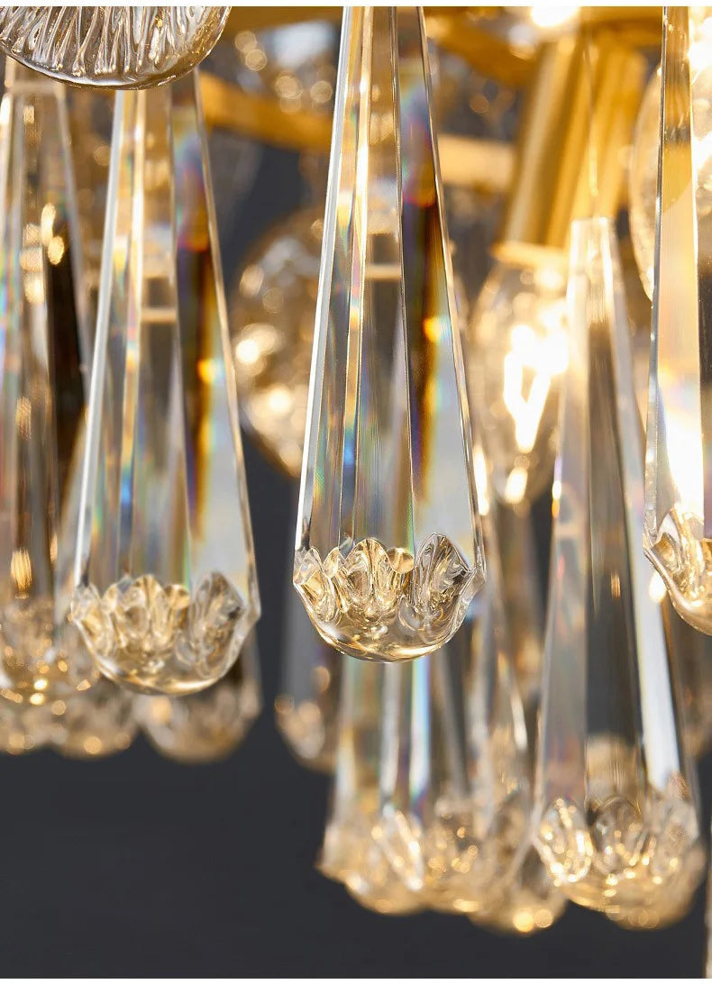 Modern Creative Ceiling Chandelier Luxury Crystal Pendant Light for Living Dining Room Bedroom Home Decor Luster Lamp Fixture