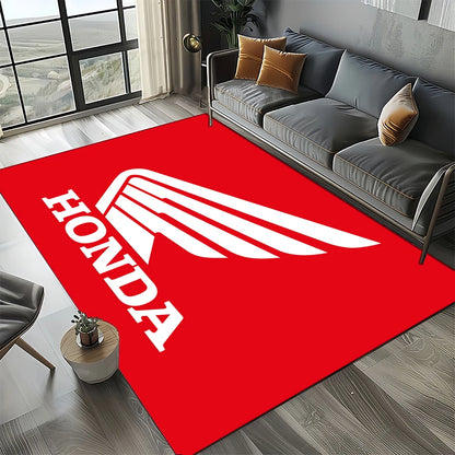 Racing Car H-HONDA HRC Motorcycle Carpet Rug for Living Room Bedroom Home Sofa Decoration,Kids Area Rug Non-slip Floor Mat Gift