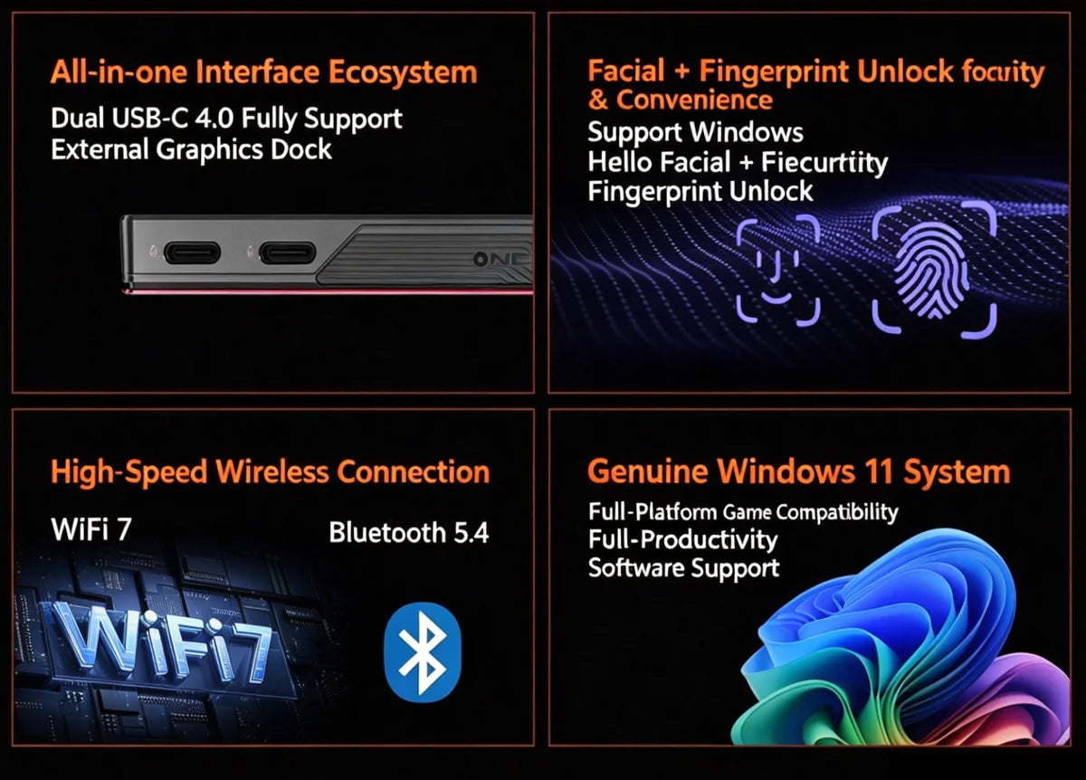 OneXplayer X2 3-in-1 Gaming Laptop Intel Arc G3 Extreme 48GB+1TB 10.9 Inches LTPS 120Hz Gaming PC Handheld Console Tablet 65Wh