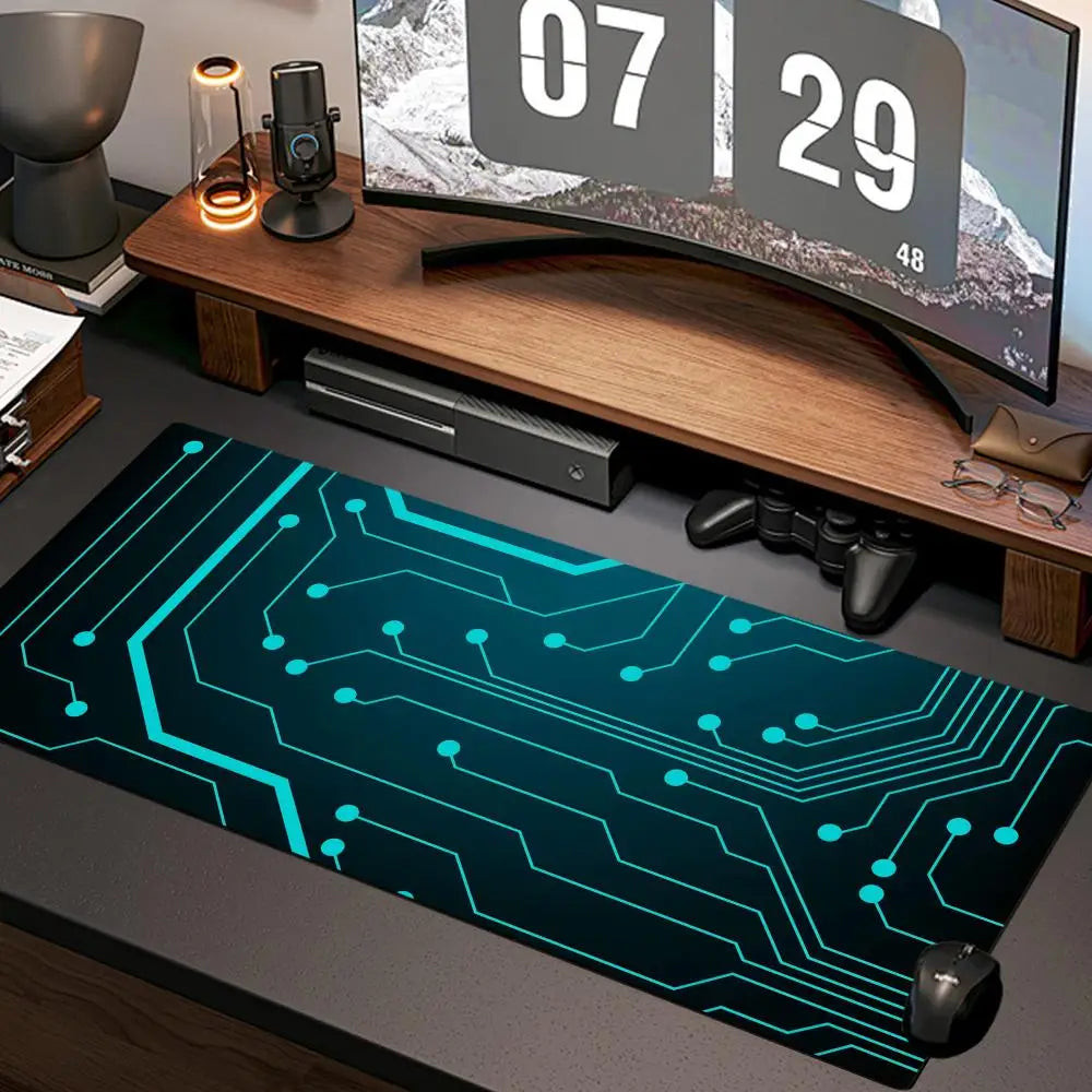 electronic panel Mouse Pad New Computer Home Mousepad XXL Desk Mats Natural Rubber Office Anti Slip Gaming Accessories pad