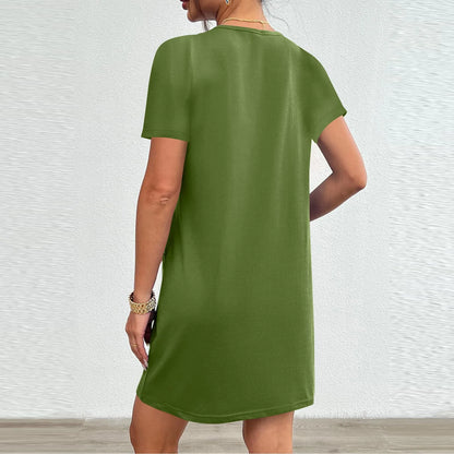 Women's Elegant Dresses Fashionable Solid Color Dress Casual Holiday Sports Short Dresses Long One-Piece Dress Gown vestidos