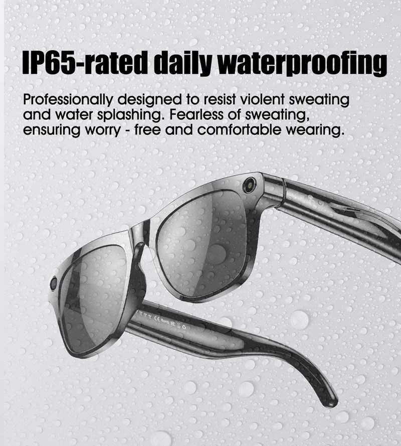 2026 4K HD Color Changing AI Smart Glasses Chat GPT 100MP Camera Bluetooth Call Voice Assistant Control Smart Glasses 2026 New